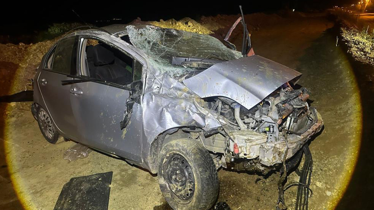 Edirne’de Trafik Kazası: Takla Atan Otomobilde İki Yaralı